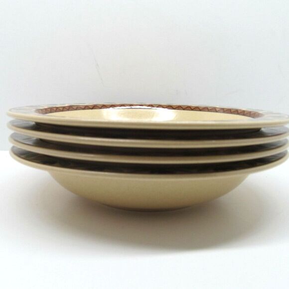 Mikasa Potter's Touch Sausalito Soup Bowls 8.25" Discontinued Pattern set of 4 - Picture 6 of 12